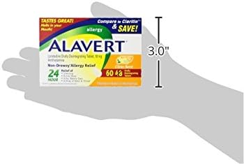 Alavert Allergy 24 Hour Relief, Citrus 10mg, 60 60 Count
