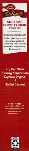 Betty Crocker Delights Supreme Triple Chunk Brownie Mix, 17.8 oz