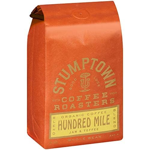 Stumptown Coffee Roasters, Medium Roast Organic Whole Bean Coffee - Hundred Mile 12 Ounce Bag with Flavor Notes of Jam and Toffee (Pack of 3)