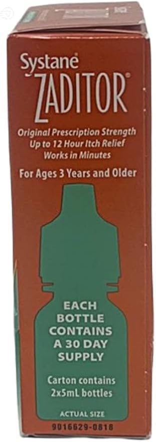 Zaditor Antihistamine Eye Drops Twin Pack 0.34 Fl 2)