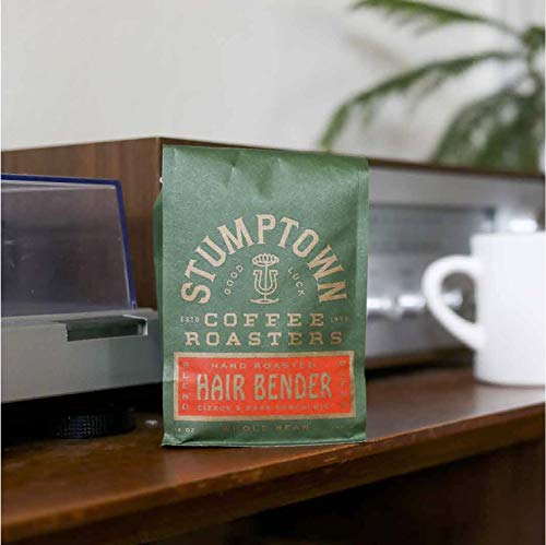 Stumptown Coffee Roasters, Medium Roast Whole Bean Coffee - Hair Bender 12 Ounce Bag with Flavor Notes of Citrus and Dark Chocolate (Pack of 3)