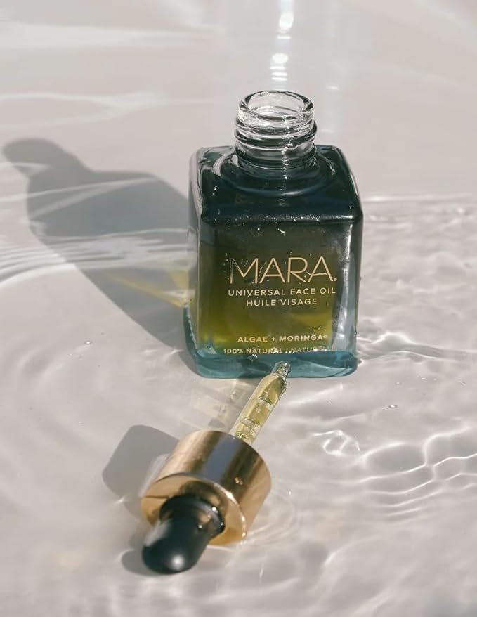 MARA - Natural Algae + Moringa Universal Face Oil | Plant-Based Skin Care | Nourishes with Algae Plankton Blend + Boosts Firmness For All Skin Types, (1.2 oz | 35 ml)
