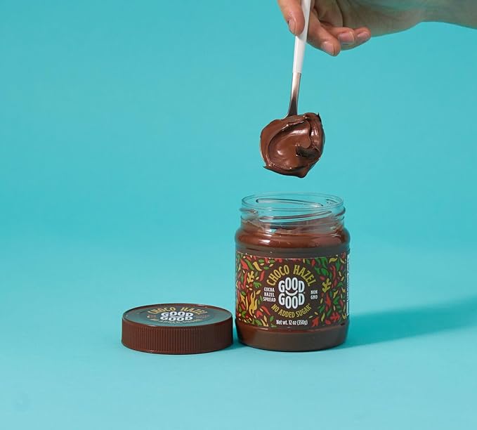 GOOD GOOD Belgian Choco Hazel & White Bunde - 12 oz (350g) - No Added Sugar - Low Glycemic - Keto Friendly - Gluten Free - Vegetarian Friendly (2 Pack)