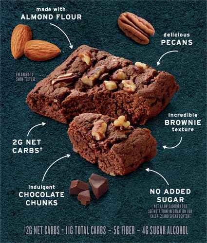 Ratio Soft Baked Bars, Chocolate Brownie, 1g Sugar, Keto Friendly, 5.34 oz (6 Bars)