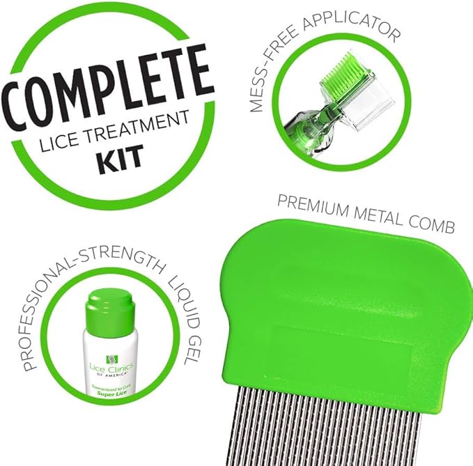 Lice Treatment Kit by Lice Clinics-Guaranteed 5.25oz Shampoo,
