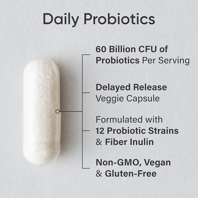 Sports Research Daily Probiotics with Prebiotics, 60 Billion 30 Count