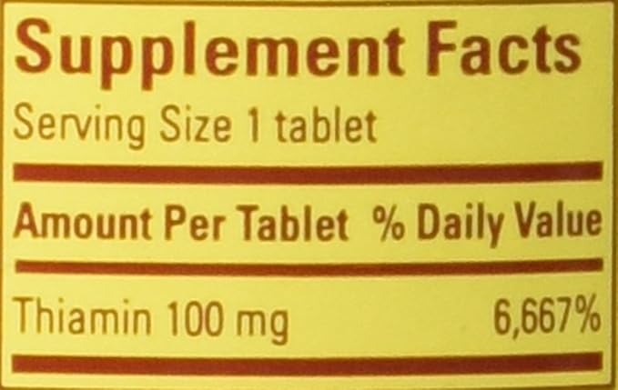 Nature Made Vitamin B-1 100 mg, 100 Tablets 3)