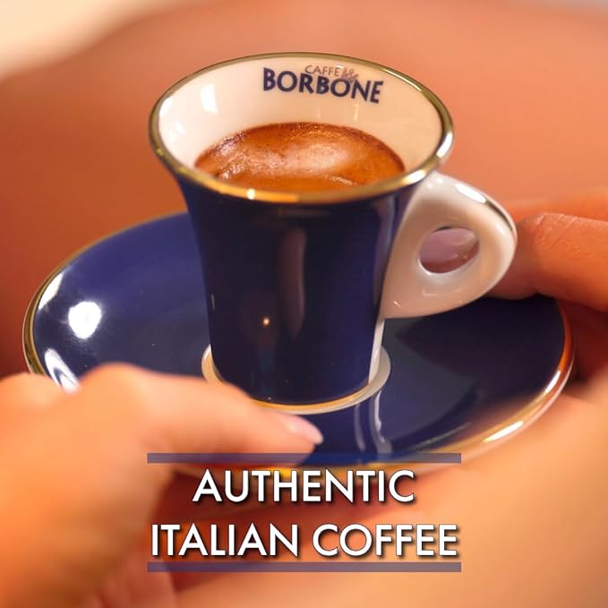 Caffe Borbone Whole Bean Coffee, Medium Roast Robusta Blend, Espresso Intenso, Strong and Creamy Italian Coffee, 2.2 lb Bag
