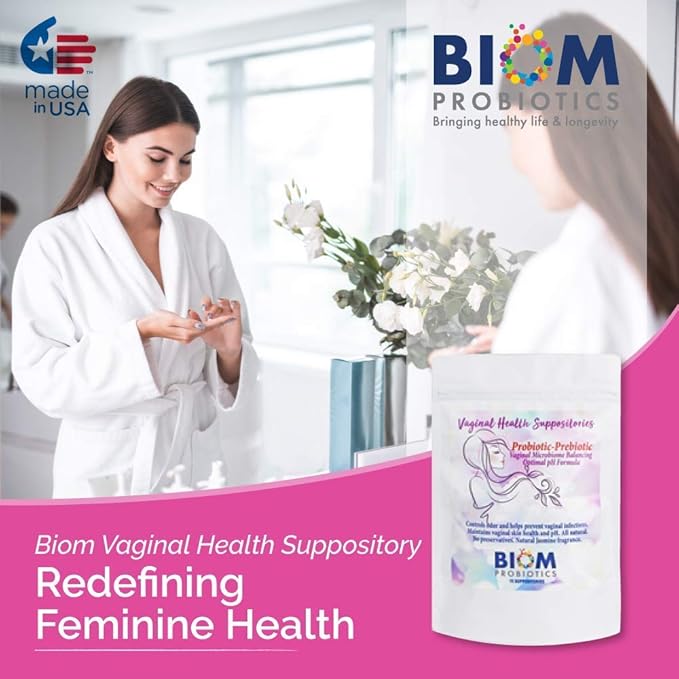 Biom Vaginal Probiotic Suppository: Natural Vaginal (15)