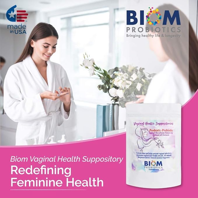 Biom Vaginal Probiotic Suppository: Natural Vaginal (30)