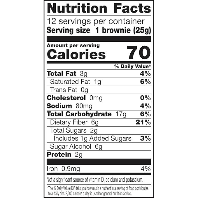 Fiber One 70 Calorie Brownies, Chocolate Fudge, Snack Bars, Value Pack, 12 Bars, 10.6 oz (Pack of 4)