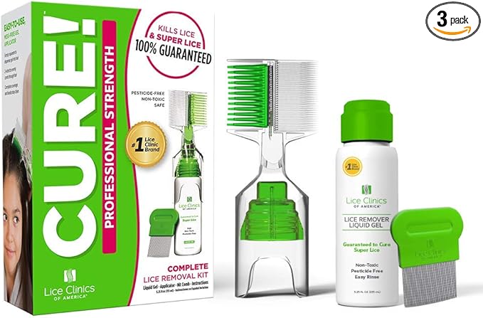Lice Treatment Kit by Lice Clinics-Guaranteed 5.25oz Shampoo,