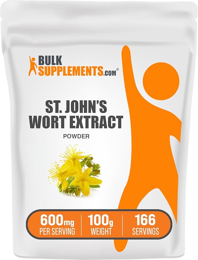 BulkSupplements.com St. John's Wort Extract (100 Grams 3.5 oz)