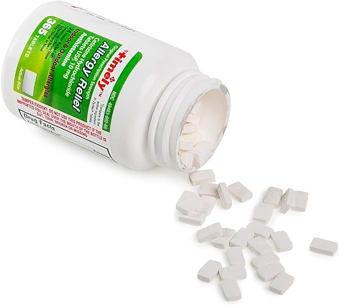 TIME-CAP LABS, INC. Timely Cetirizine HCl 10 Mg 365 Tablets 24 Hour