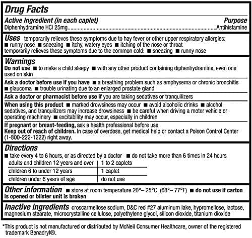 HealthA2Z® Allergy Relief 25mg | (600 Caplets 1))