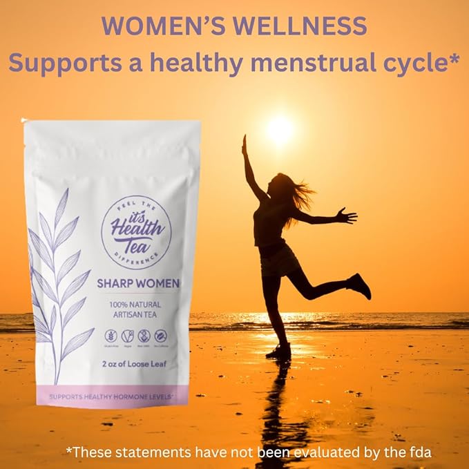 Hormonal Balance Herbal Tea for Women 100% Natural Period Relief from Cramping & Heavy Flow. 35Tea Bags Included! Daily Herbal Liquid Supplement
