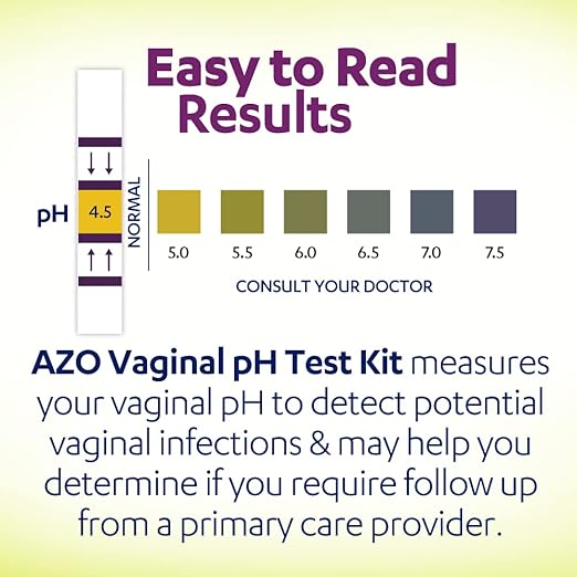 AZO Vaginal pH Test Kit, Clinically-Tested #1 Most 2 Self-Tests