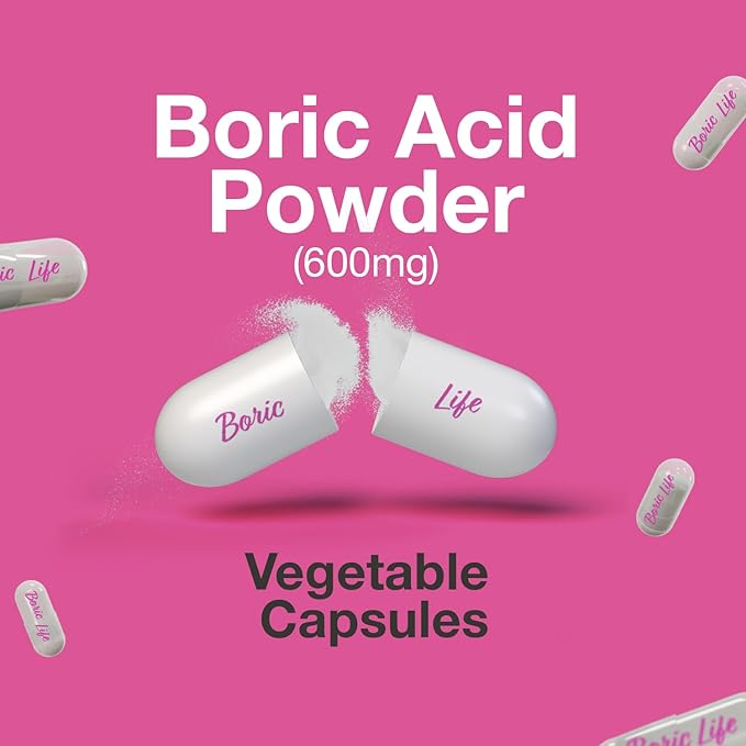 NutraBlast Boric Acid Vaginal Suppositories 100% Pure (14 Count)