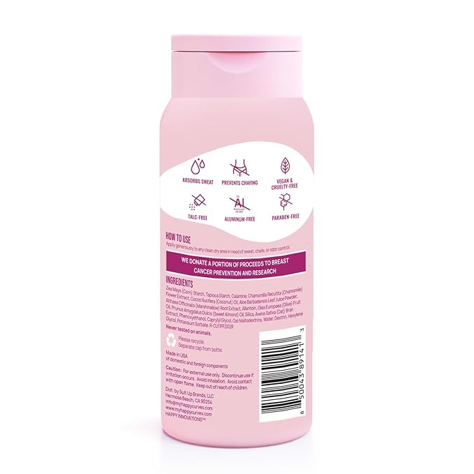 Comfort Powder: Talc Free Anti Chafe (4 Ounce 2), Fragrance-Free)