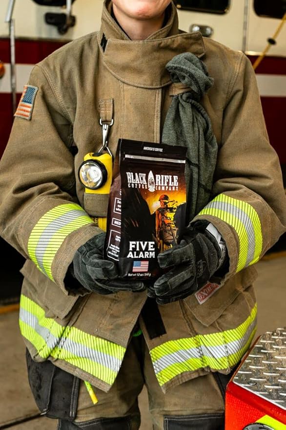 Black Rifle Coffee Company Five Alarm, Medium Roast Ground Coffee, 12 OZ Bag
