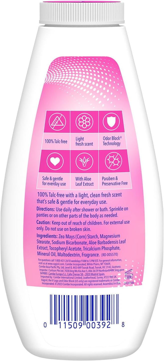 Vagisil Odor Block Deodorant Powder 8 Ounce 3)