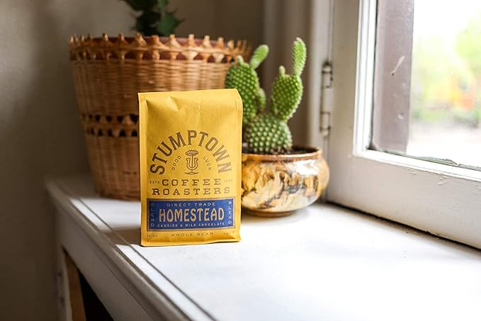 Stumptown Coffee Roasters, Medium Roast Whole Bean Coffee - Homestead Blend 12 Ounce Bag with Flavor Notes of Milk Chocolate, Cherry and Orange (Pack of 3)