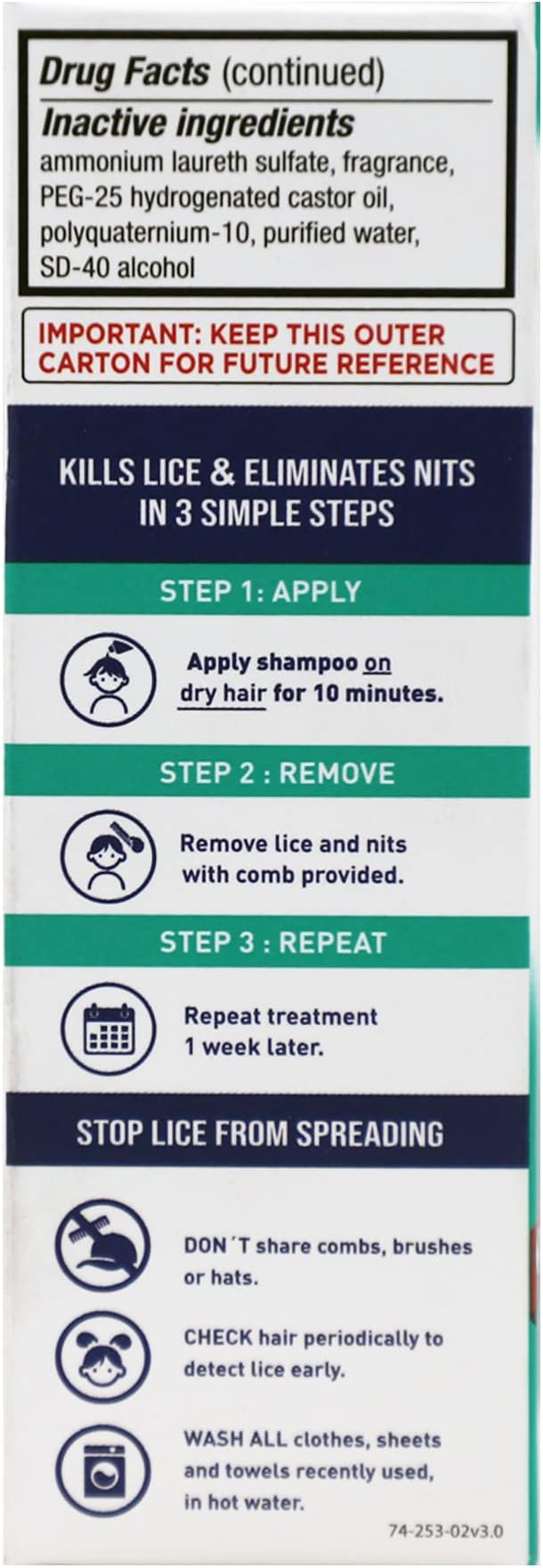 Lice Treatment Shampoo, Maximum Strength, Easy 2 Fl