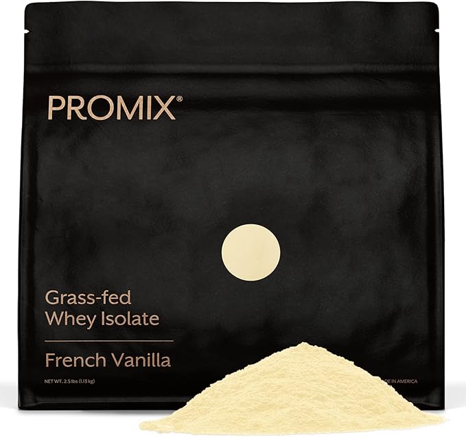 Promix Whey Protein Isolate Powder, Vanilla 2.5lb Bulk 100% All