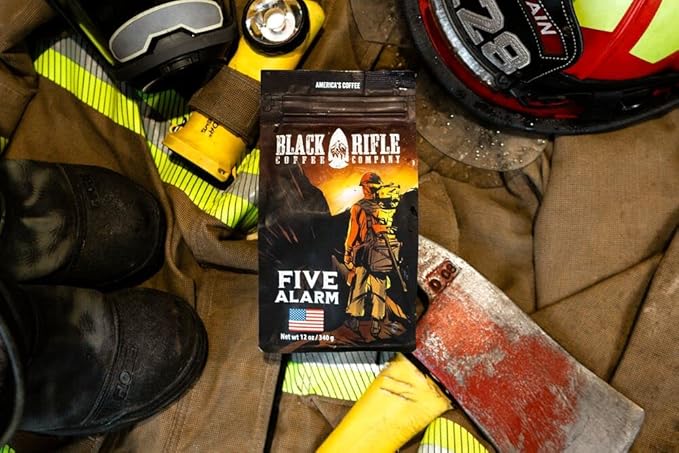Black Rifle Coffee Company Five Alarm, Medium Roast Ground Coffee, 12 OZ Bag