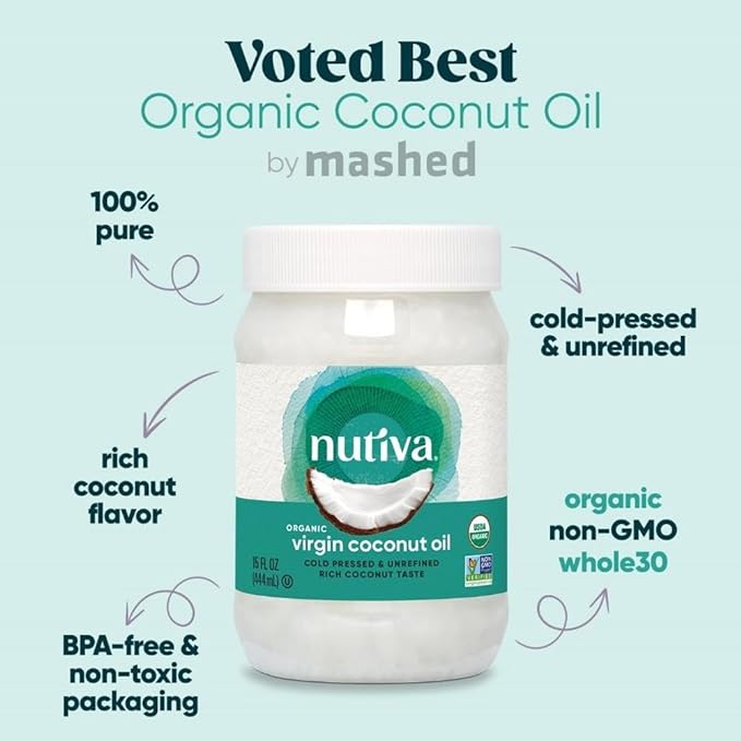 Nutiva, Organic Coconut Oil, 15 Fl Oz
