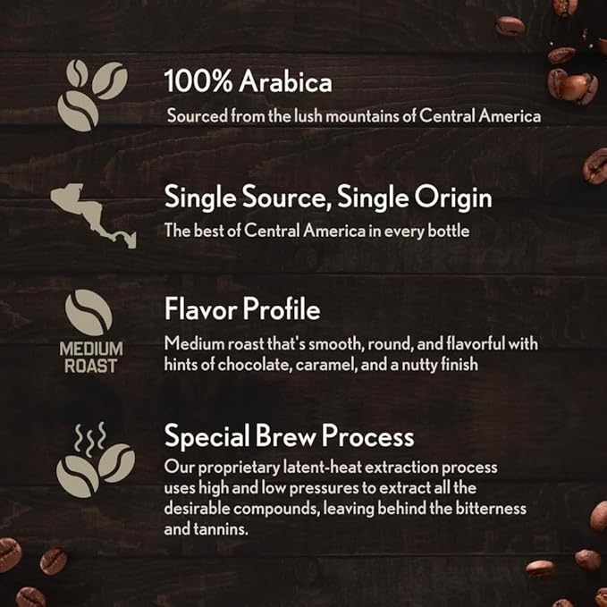 Hero Company Foxhole Cold Brew Coffee Concentrate - Low Acid Liquid Cold Brew Concentrate for Instant Iced Coffee and Hot Drinks