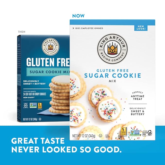 King Arthur, Gluten-Free Sugar Cookie Mix, Gluten-Free, Non-GMO Project Verified, Certified Kosher, 12 Ounces