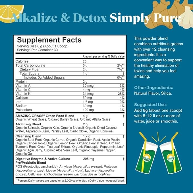 Amazing Grass Greens Superfood Alkalize & 30 Servings