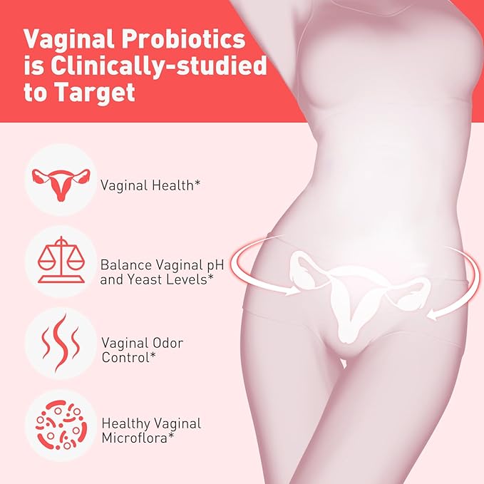 Vaginal Probiotics for Women pH Balance Flora,30 Servings