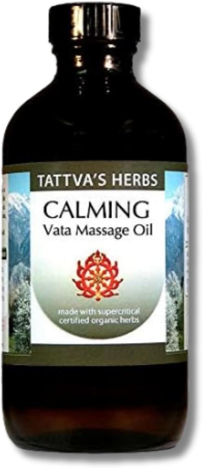 Vata Massage Oil, Organic Massage Oil, 8 Oz