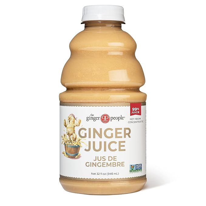 Ginger Juice, 99% Pure Ginger Juice by The Ginger People – Original Flavor and Premium Quality Ginger Juice, 32 Fl Oz Bottle – Pack of 1
