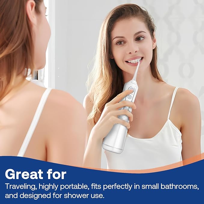 Bitvae C6 Water Dental Flosser IPX7 Waterproof 3 Modes 5 intensities,