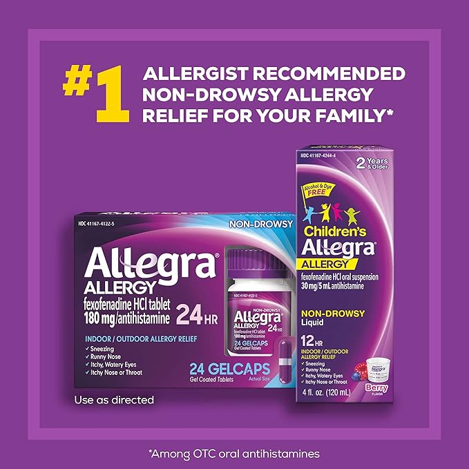 Allegra Allergy Gelcaps 24 Gelcaps per