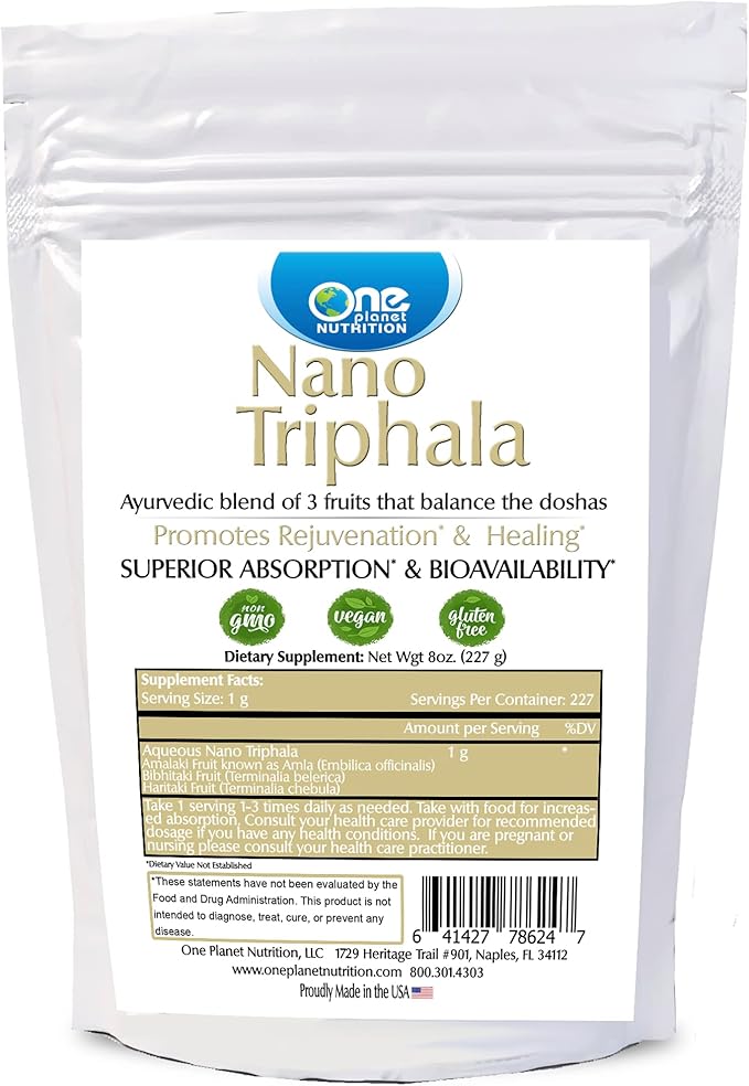 Nano Triphala Powder 3 Fruits 8 oz (227g)