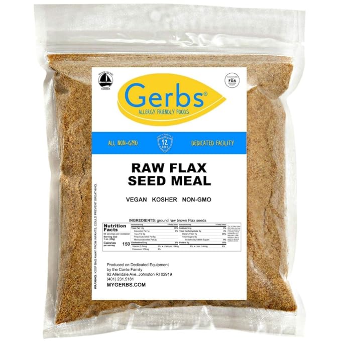 Ground Raw Flax Seed Meal by Gerbs 4 LBS 11 Food