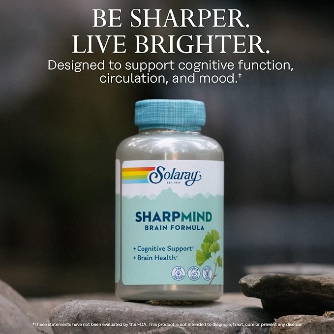Solaray SharpMind, Cognitive Support Formula 60 VegCaps