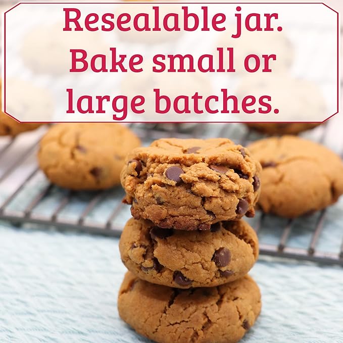 PB2 Pantry Chocolate Chip Cookie and Brownie Mix, Gluten Free, Non-GMO, 4g Protein Per Cookie, Vegan (2 Jars - 16 Oz Each)