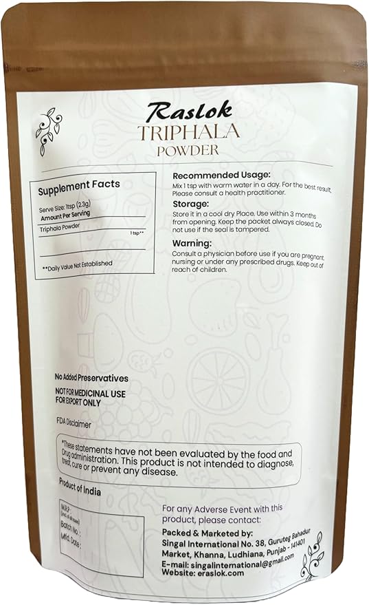 Raslok Triphala Powder (8.0, Ounces)