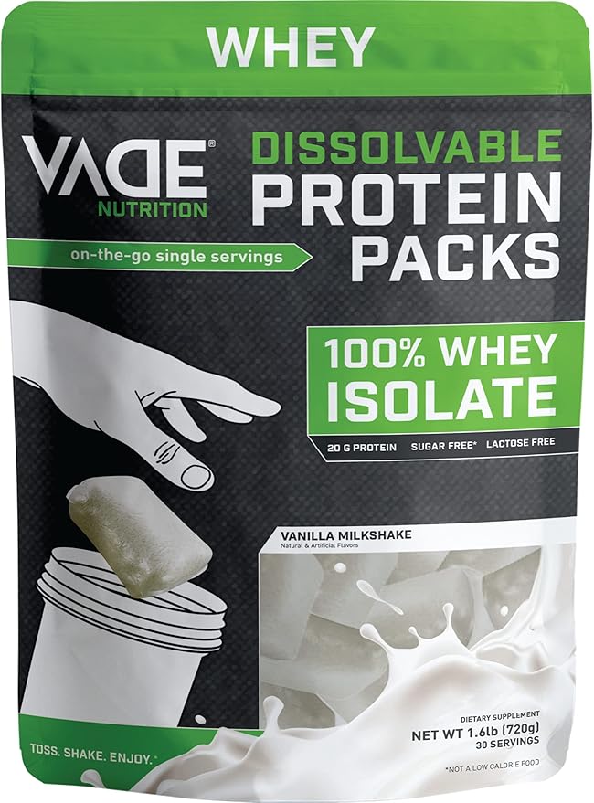 VADE Nutrition Dissolvable Protein Packs 100% Whey 30 Packets