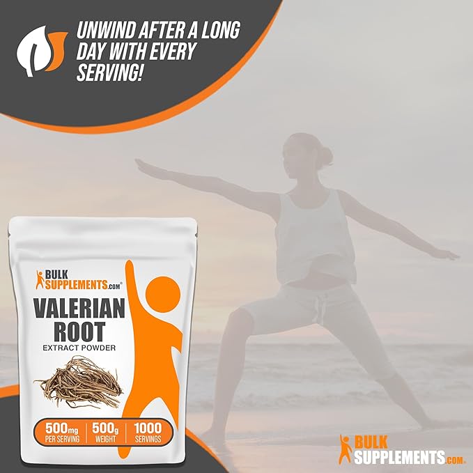 BulkSupplements.com Valerian Root Extract Powder 500mg per 500g (1.1 (1.1 lbs), 1