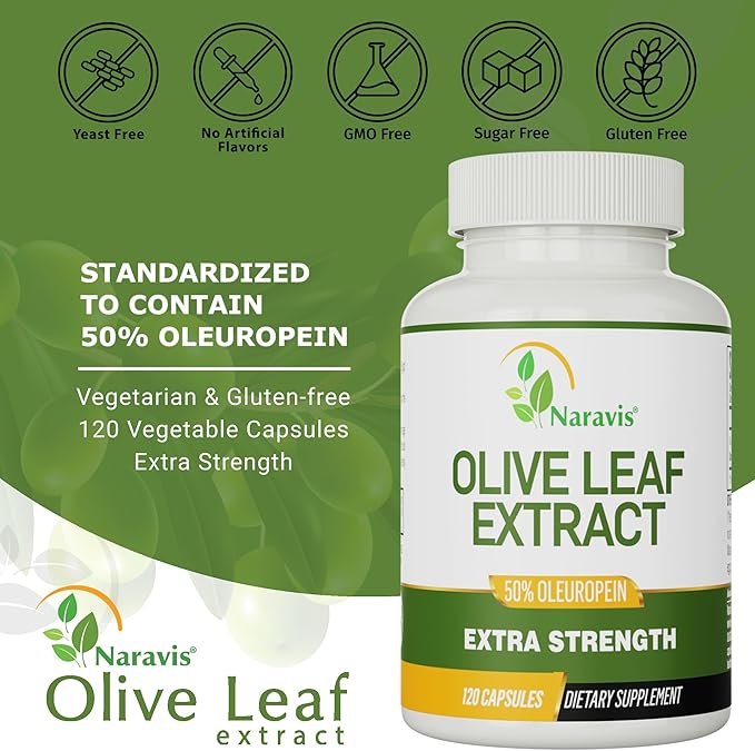 Olive Leaf Extract 4-Month Supply 50% Oleuropein