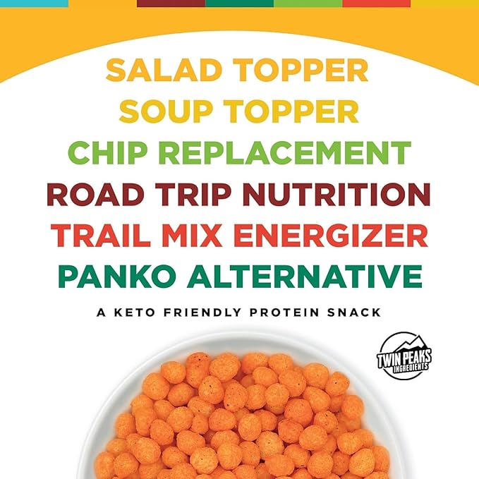 Twin Peaks Protein Puffs & Italian Dressing Starter Pack – Low Carb, Keto-Friendly, High Protein, Gluten-Free Snack