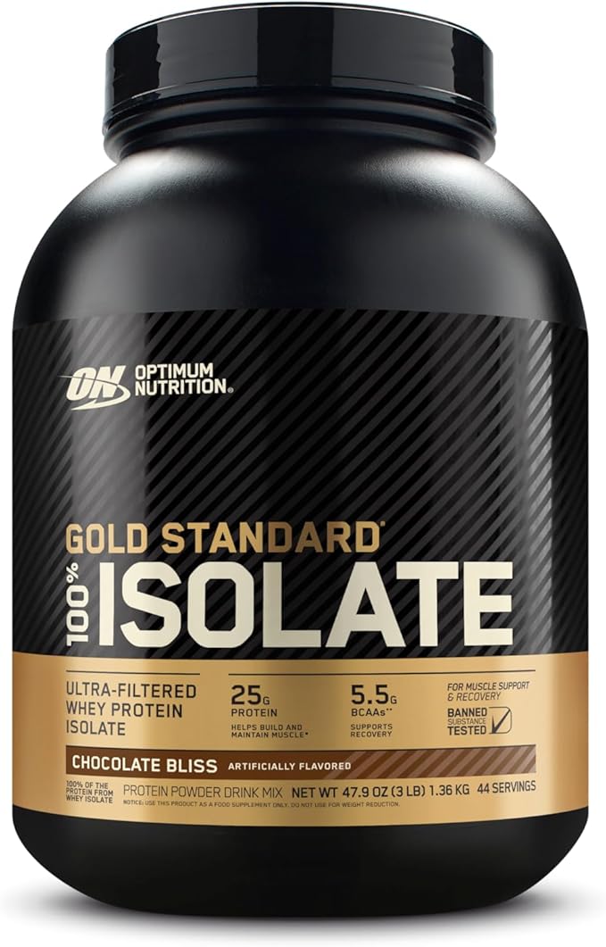 Optimum Nutrition Gold Standard 100% Isolate, 3 Pounds, 44 Servings