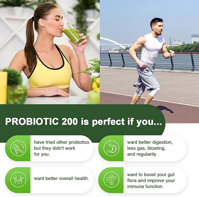 Probiotics for Women & Men, 200 12 Strains 3 Organic 2 Month