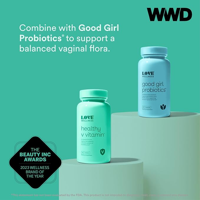 Love Wellness Women's Vaginal Health Supplement, 30 Tablets